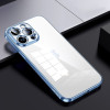 Чехол SULADA Shine Through Series Plating TPU на iPhone 15 Pro - голубой