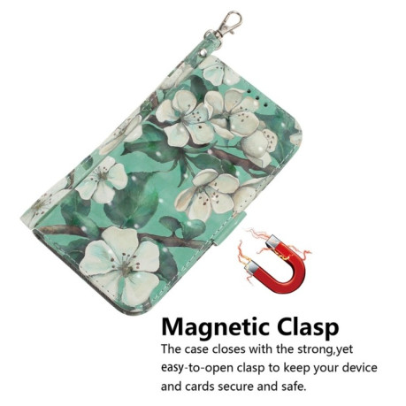 Чехол-книжка 3D Colored Horizontal Flip Leather для Samsung Galaxy A36 5G / A56 5G - Flower