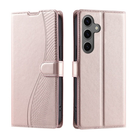Чохол-книжка Voltage Side Buckle для Samsung Galaxy S24 FE 5G - рожеве золото