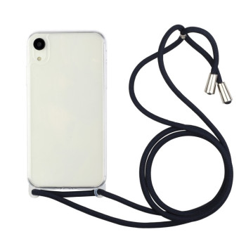 Протиударний чохол Ultra-thin Acrylic with Lanyard для iPhone XR - темно-синій