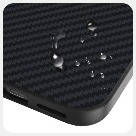 Ультратонкий чохол ABEEL C Carbon Fiber Series 6D Micro Relief MagSafe на Google Pixel 9a - чорно-синій