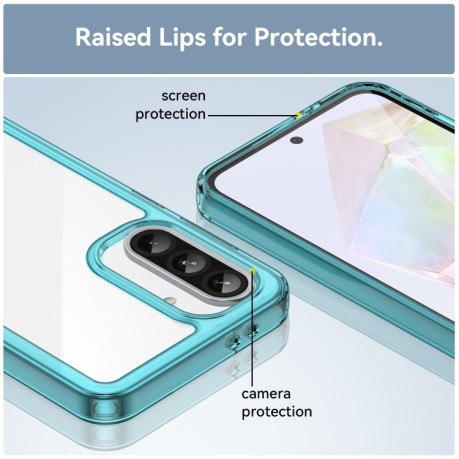 Противоударный чохол Colorful Acrylic Series для Samsung Galaxy A36 5G - синий