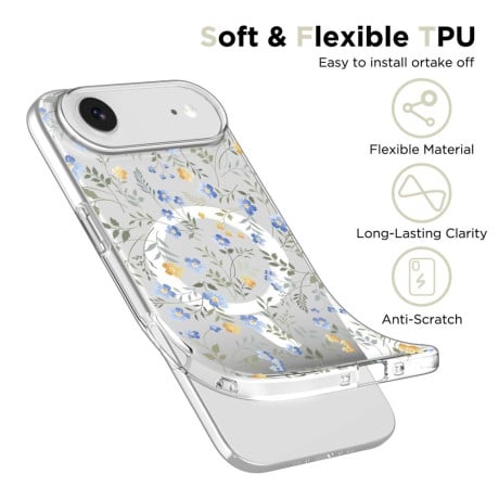 Чохол Tech-Protect FlexAir Hybrid з MagSafe на iPhone Air - Daisies with Leaves