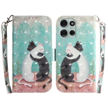 Чехол-книжка 3D Painting для Motorola Moto G75 5G Global - разноцветный