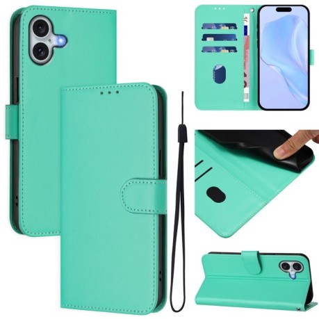 Чохол-книжка Skin Feel S-type для iPhone 16 Plus - зелений