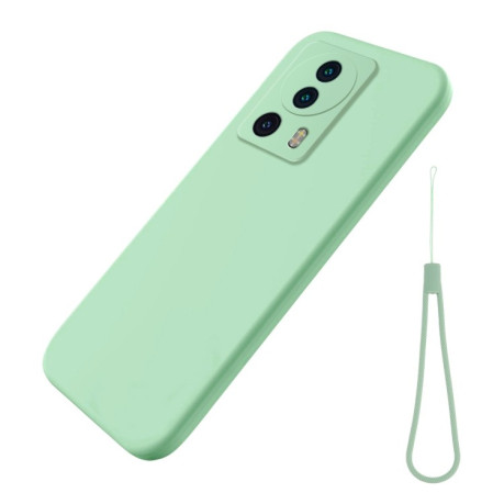Силиконовый чехол Solid Color Liquid Silicone на Xiaomi 13 Lite 5G - зеленый