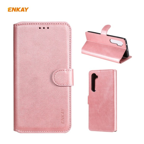 Чохол-книжка ENKAY Hat-Prince на Xiaomi Mi Note 10 Lite - рожевий