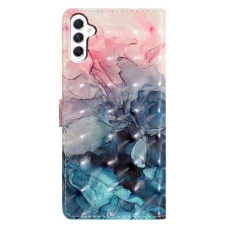 Чехол-книжка 3D Painting для Samsung Galaxy A36 5G - Pink Blue Marble