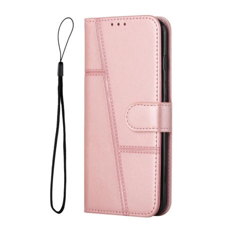 Чехол-книжка Stitching Calf Texture для Realme 14 Pro+ - золото