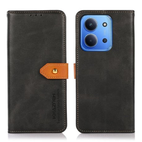 Чехол-книжка KHAZNEH Cowhide Texture на Xiaomi Redmi 15C 5G / 4G EU 173mm - черный