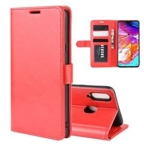 Чехол-книжка Texture Single Fold на Samsung Galaxy A20S- красный