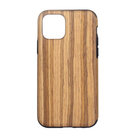 Чехол-накладка Wood Texture на iPhone 12/12 Pro - тиковое дерево