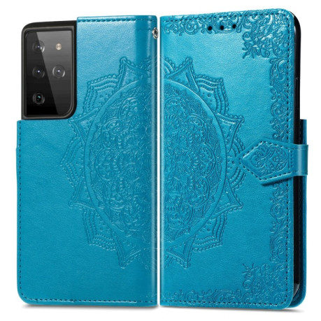 Чохол-книжка Mandala Samsung Galaxy S21 Ultra - синій