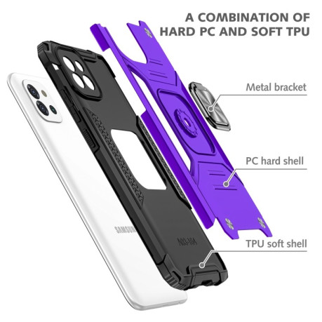 Противоударный чехол Magnetic Armor для Samsung Galaxy A03 - фиолетовый
