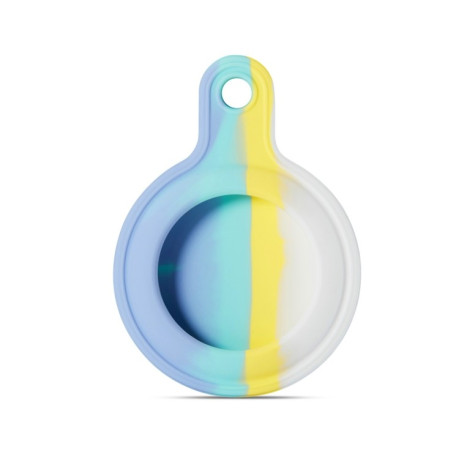 Силиконовый брелок Anti-scratch Rainbow с кольцом для AirTag - Four-color 12