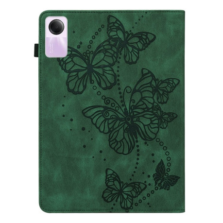 Чохол-книжка Butterfly Rose Embossed для Xiaomi Redmi Pad SE - зелений