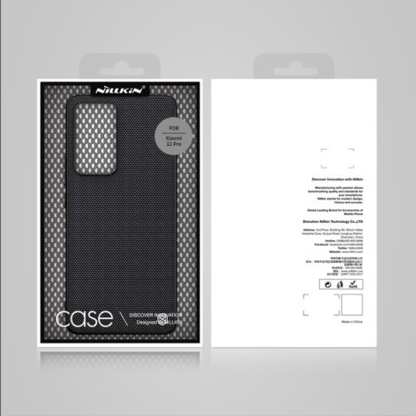Ударозащитный чехол NILLKIN 3D Textured Nylon на Xiaomi 12 Pro - черный