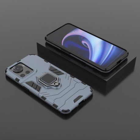 Протиударний чохол HMC Magnetic Ring Holder для OnePlus Ace 5G/10R - синій