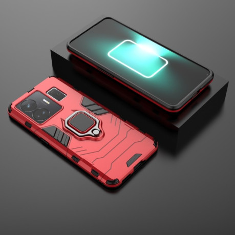 Противоударный чехол Magnetic Ring Holder на Realme GT Neo 5 5G / GT3 5G - красный