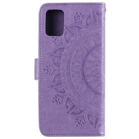 Чохол-книга Totem Flower для Samsung Galaxy A03s - фіолетовий