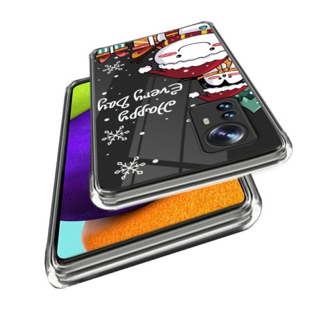 Противоударный чехол Christmas Patterned для Xiaomi 12 Pro - Penguin Yeti