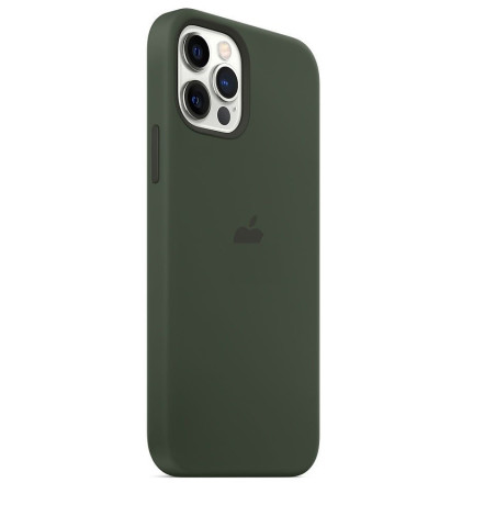 Силиконовый чехол Silicone Case Cyprus Green на iPhone 12 Pro Max (без MagSafe) - премиальное качество