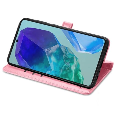 Чехол-книжка Cat and Dog для Samsung Galaxy A16 - розовый