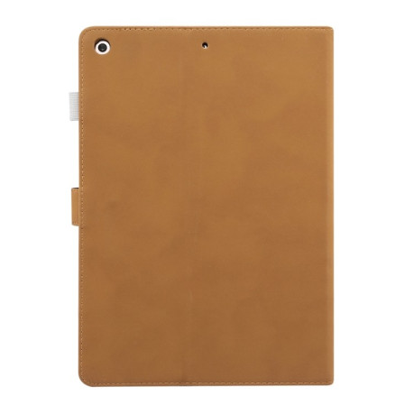 Чохол-книжка ENKAY Stand Folio на iPad 9/8/7 10.2 (2019/2020/2021) - світло-коричневий