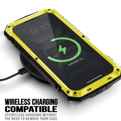 Противоударный чехол R-JUST Life Waterproof для  iPhone 16 - желтый