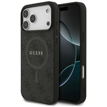 Оригінальний чохол Guess 4G Ring Classic Logo з MagSafe на iPhone 17 Pro Max - black