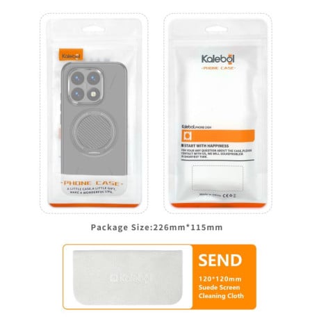 Противоударный чехол Kalebol с MagSafe и подставкой на Xiaomi 15T 5G — чёрный