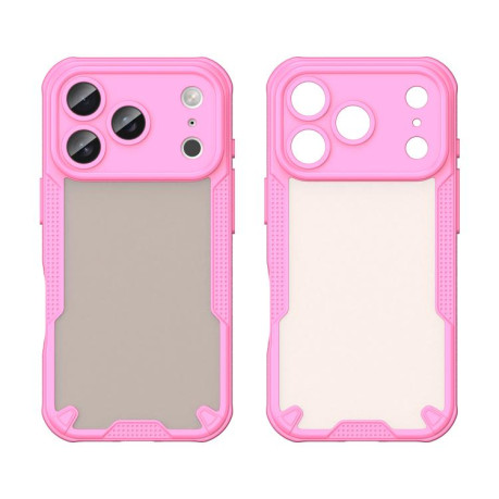 Противоударный чехол Armor Glaze PC Hybrid для iPhone 17 Pro - розовый