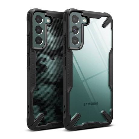 Оригинальный чехол Ringke Fusion X Design durable на Samsung Galaxy S22 - черный