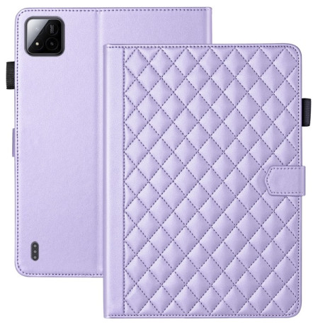Чохол-книжка Rhombus Lattice Leather для Xiaomi Pad 7/7 Pro - фіолетовий