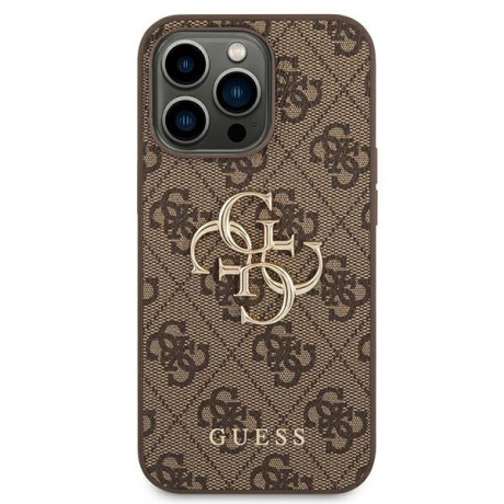 Оригінальний чохол Guess 4G Big Metal Logo для iPhone 14 Pro Max - brown