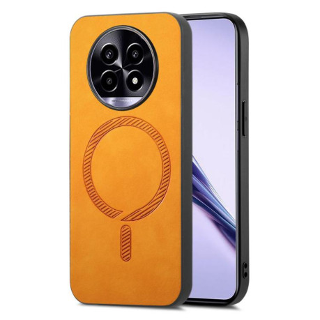 Чехол Retro MagSafe Magnetic на Realme 13 Pro 5G - желтый