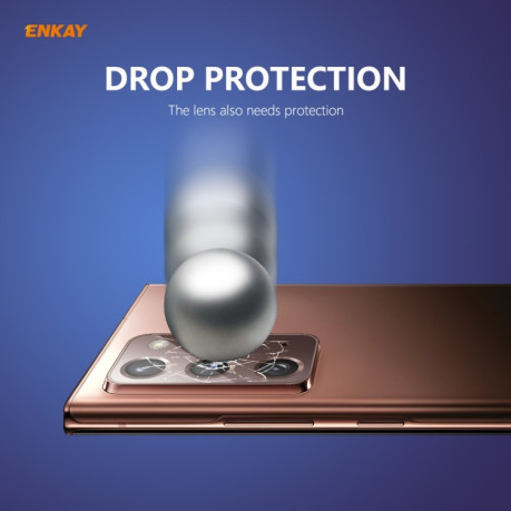 Защитное стекло на камеру 2 PCS Hat-Prince ENKAY 0.2mm 9H 2.15D для Samsung Galaxy Note 20 Ultra