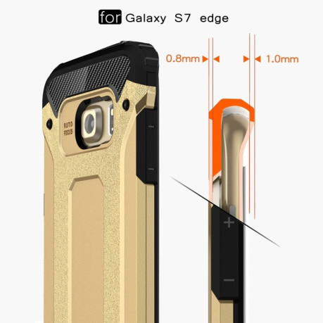Протиударний Чохол Rugged Armor для Samsung Galaxy S7 Edge / G935-золотий