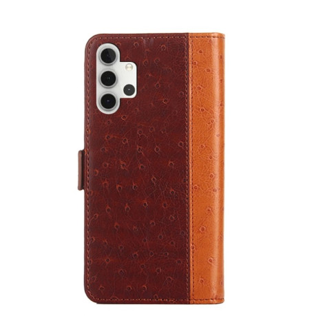 Чехол-книжка Ostrich Texture для Samsung Galaxy A32 5G- коричневый