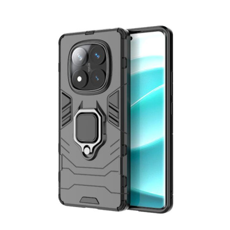 Противоударный чехол HMC 360 Degree Rotating Holder на Redmi Note 14 Pro 4G - черный
