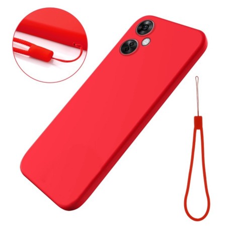 Силиконовый чехол Solid Color Liquid Silicone для OnePlus Nord N30/CE 3 Lite - красный