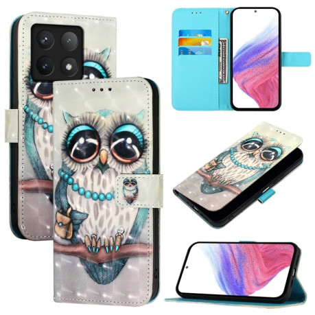 Чохол-книжка 3D Painting для Xiaomi 14T Pro - Owl