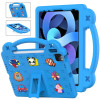 Противоударный чехол Handle Kickstand Children EVA для iPad 11(2025)/iPad 10.9 (2022) - синий