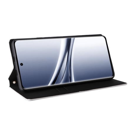 Чохол-книжка Cubic Grid Texture Flip Leather на Xiaomi Redmi Note 15 4G / 5G /Poco M8 15 5G / 4G 164mm / Poco M8 5G — сріблястий