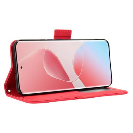 Чохол-книжка Skin Feel з м'якою фактурою Calf на Infinix Hot 60 Pro 4G - червоний