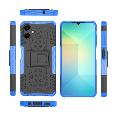 Протиударний чохол Tire Texture на Samsung Galaxy A06 4G - синій