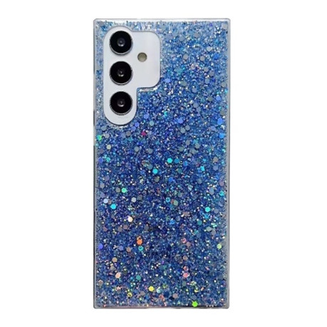 Протиударний чохол Glitter Sequins Epoxy для Samsung Galaxy S24 FE 5G - синій