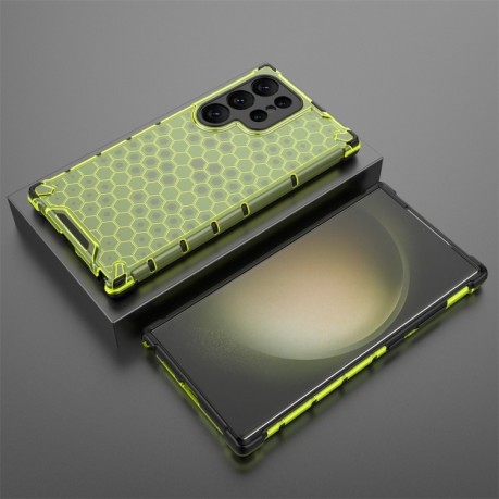 Протиударний чохол Honeycomb на Samsung Galaxy S24 Ultra 5G - зелений