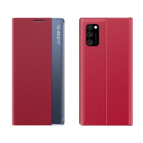 Чехол-книжка Clear View Standing Cover на Galaxy Note 10  - красный
