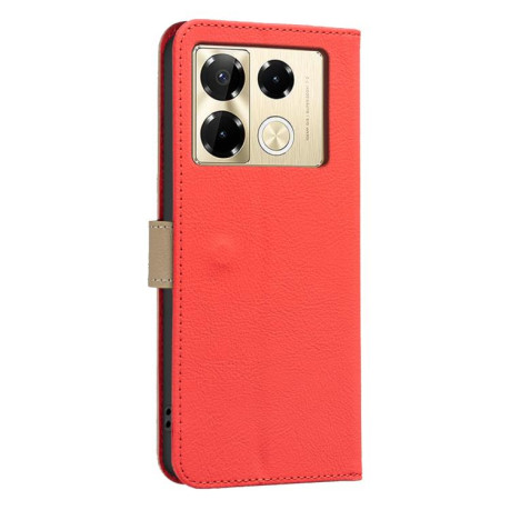 Противоударный чехол Shield Frame Holder MagSafe для Infinix Note 40 Pro / 40 Pro+ - красный